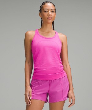 Pink Lululemon Swiftly Tech Racerback 2.0 Women Shirts | NZ_LuLu56828