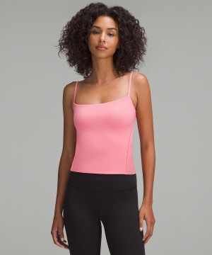 Pink Lululemon Wundermost Ultra-Soft Nulu Spaghetti-Strap Cami Women Tank Top | NZ_LuLu14313