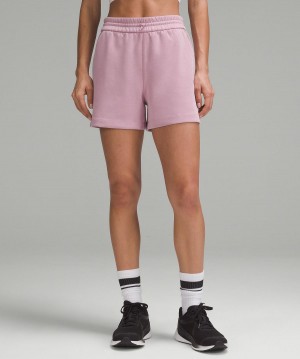 Rose Pink Lululemon Softstreme High-Rise 4" Women Shorts | NZ_LuLu10419