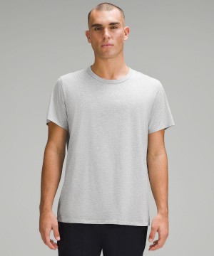 Silver Lululemon Fundamental T-Shirt Men Shirts | NZ_LuLu67861