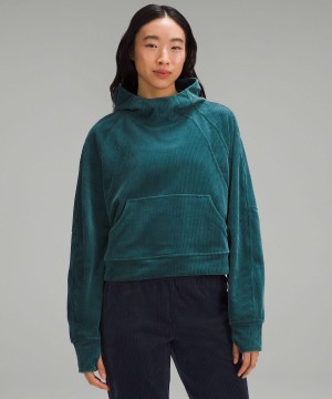 Turquoise Lululemon Scuba Oversized Women Hoodies & Sweatshirts | NZ_LuLu10899