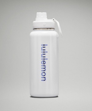 White Lululemon Back to Life Sport Bottle 32oz Women Water Bottles | NZ_LuLu66527