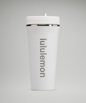 White Lululemon Back to Life Tumbler 24oz Men Water Bottles | NZ_LuLu66183