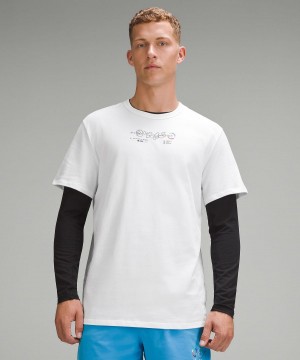 White Lululemon Cotton Jersey Men T Shirts | NZ_LuLu33308