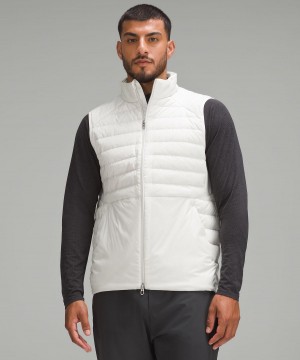 White Lululemon Down for It All Vest Men Coats & Jackets | NZ_LuLu31662