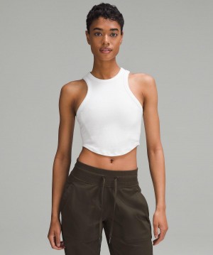 White Lululemon Hold Tight Cropped Women Shirts | NZ_LuLu72106