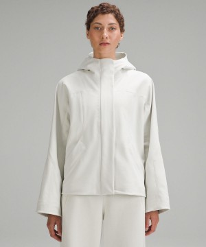 White Lululemon RepelShell Cinch-Back Rain Women Coats & Jackets | NZ_LuLu58380