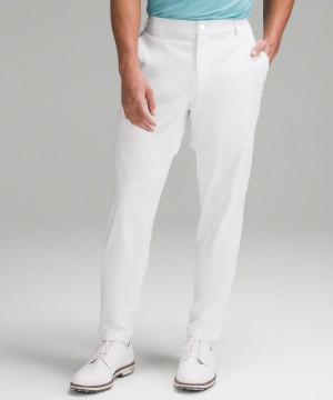 White Lululemon Stretch Nylon Classic-Tapered Golf 32" Men Pants | NZ_LuLu16867