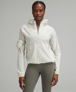 White Lululemon Ventilated Packable Trail Running Women Coats & Jackets | NZ_LuLu74078