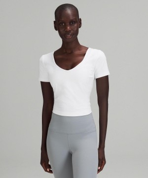 White Lululemon lululemon Align™ Women T Shirts | NZ_LuLu51301