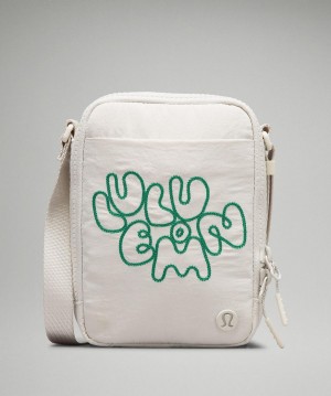 White / Green Lululemon Easy Access 1.5L Bag Crossbody Bags | NZ_LuLu34789