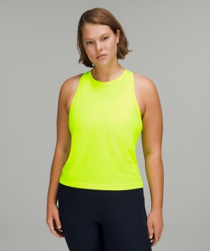 Yellow Lululemon Swiftly Tech High-Neck 2.0 Women Tank Top | NZ_LuLu25322