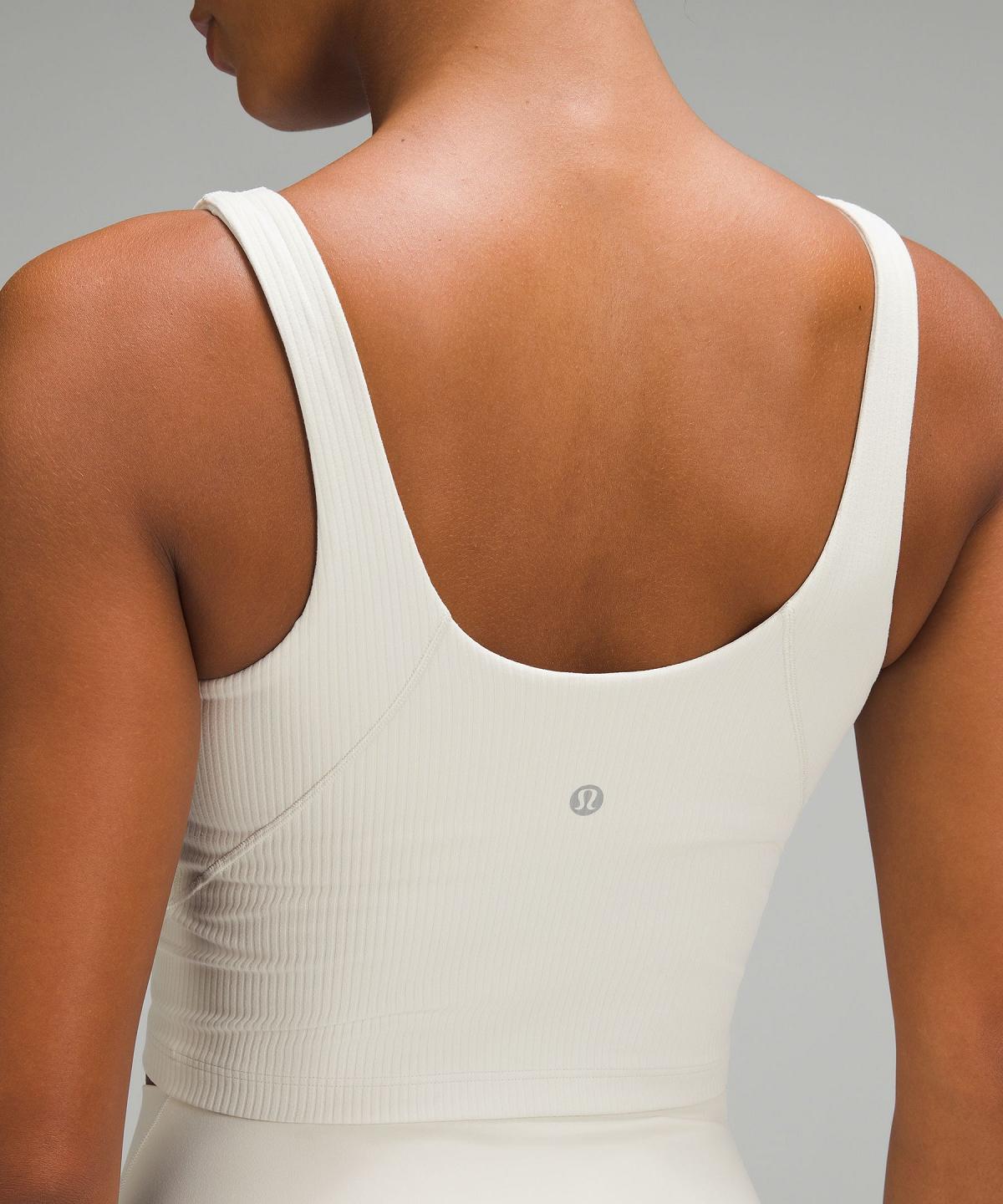 Beige Lululemon Align™ Ribbed Henley Women Tank Top | NZ_LuLu61917