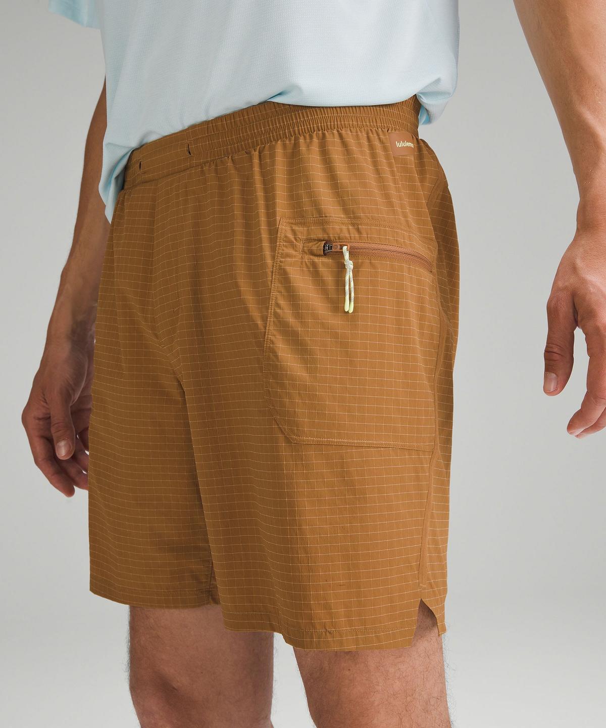 Beige Lululemon Hike to Swim Ripstop 8" Men Shorts | NZ_LuLu67067