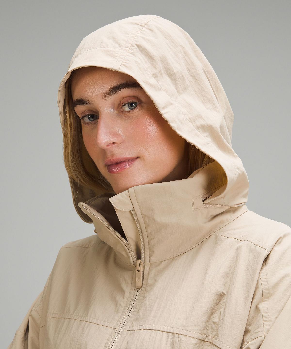 Beige Lululemon Hooded Mid-Length Utility Women Coats & Jackets | NZ_LuLu14379