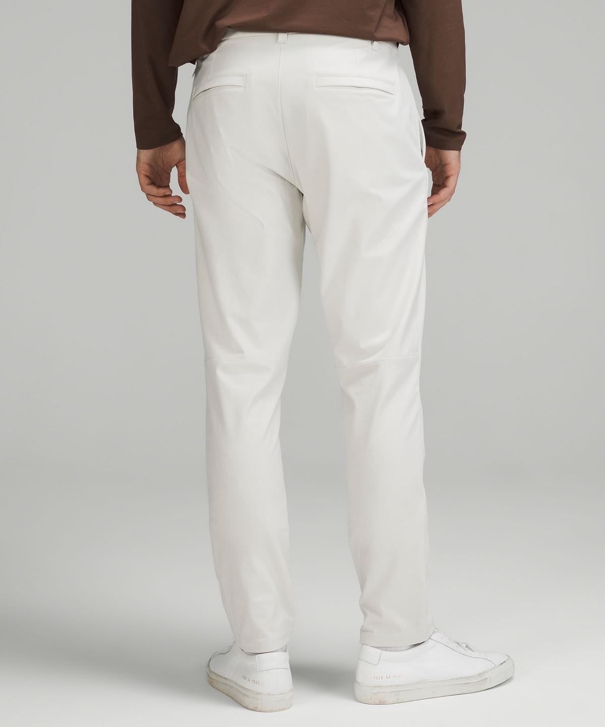 Beige White Lululemon Commission Classic-Fit 34" Men Trousers | NZ_LuLu21961