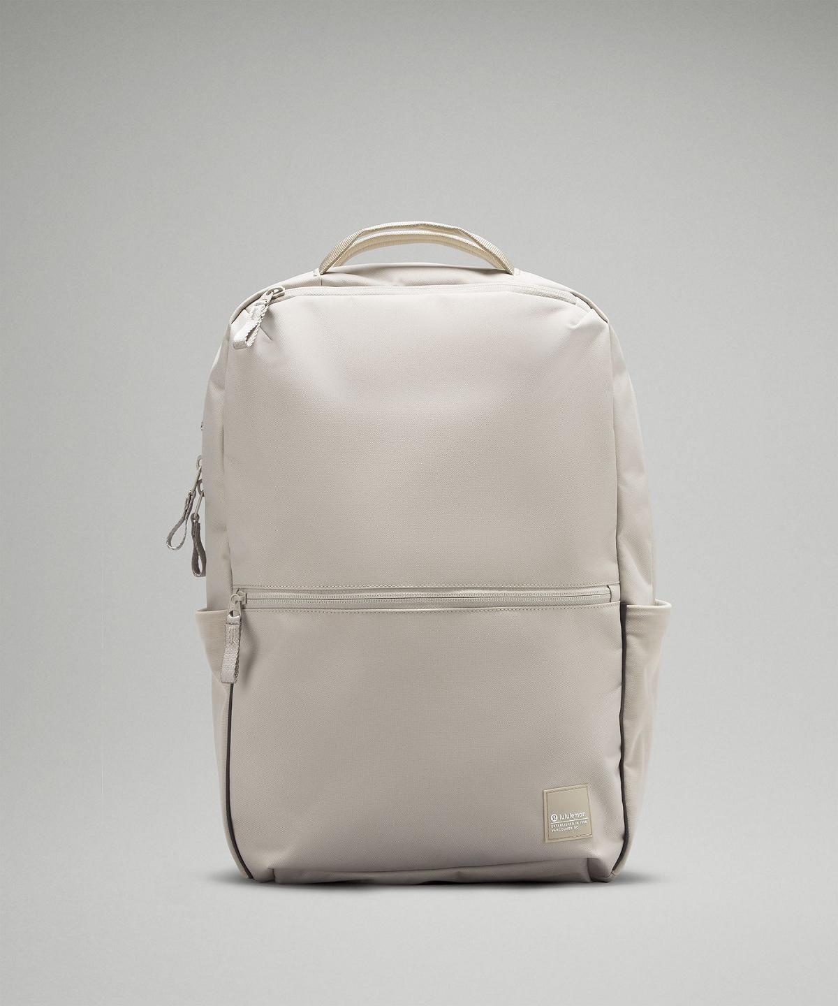 Beige White Lululemon Double-Zip 22L Bag Backpacks | NZ_LuLu89526