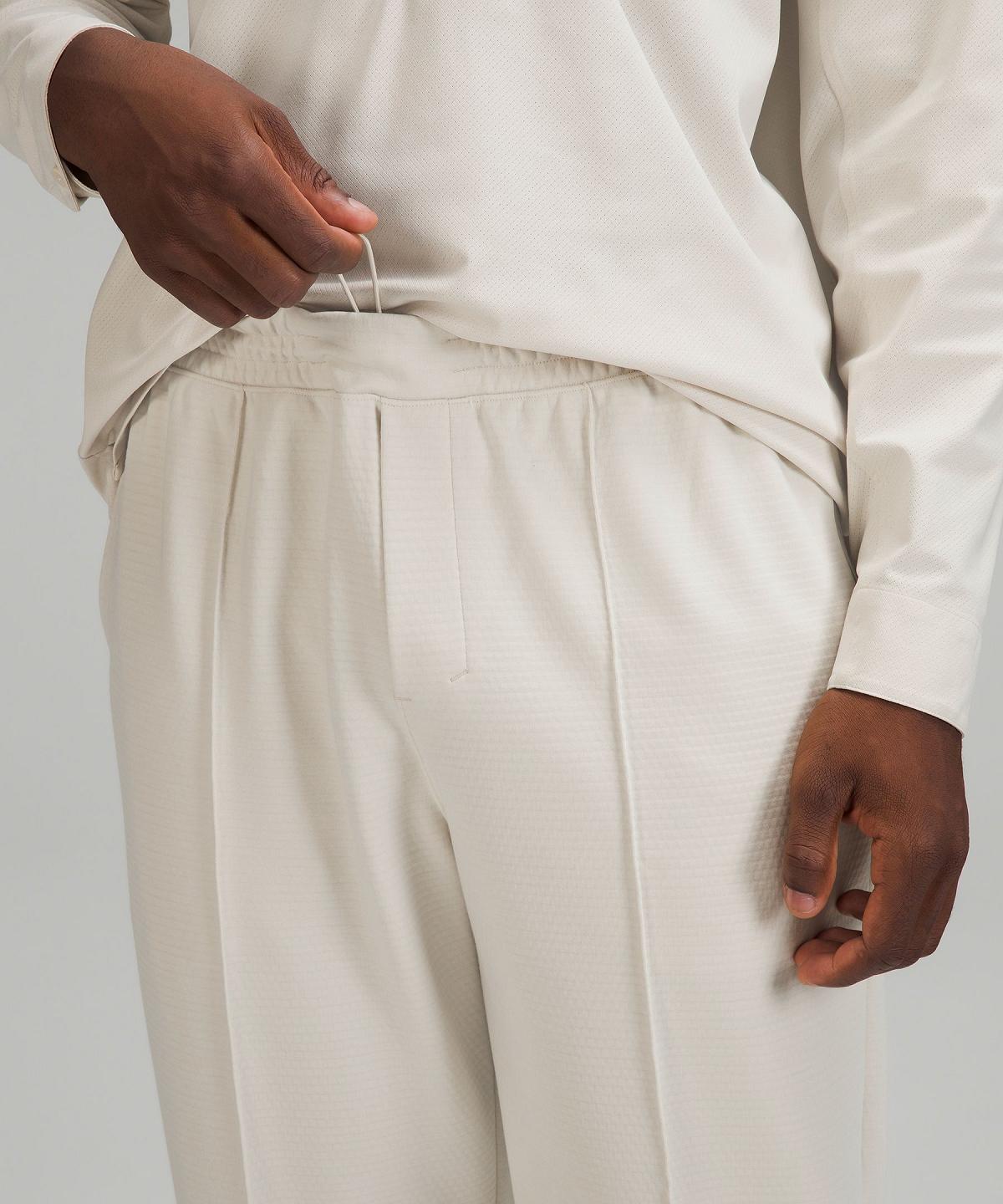 Beige White Lululemon GridLiner Pull-On Men Trousers | NZ_LuLu58578