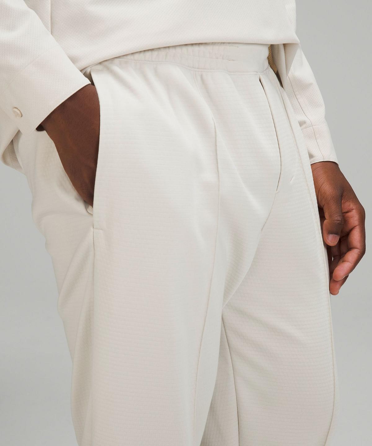 Beige White Lululemon GridLiner Pull-On Men Trousers | NZ_LuLu58578