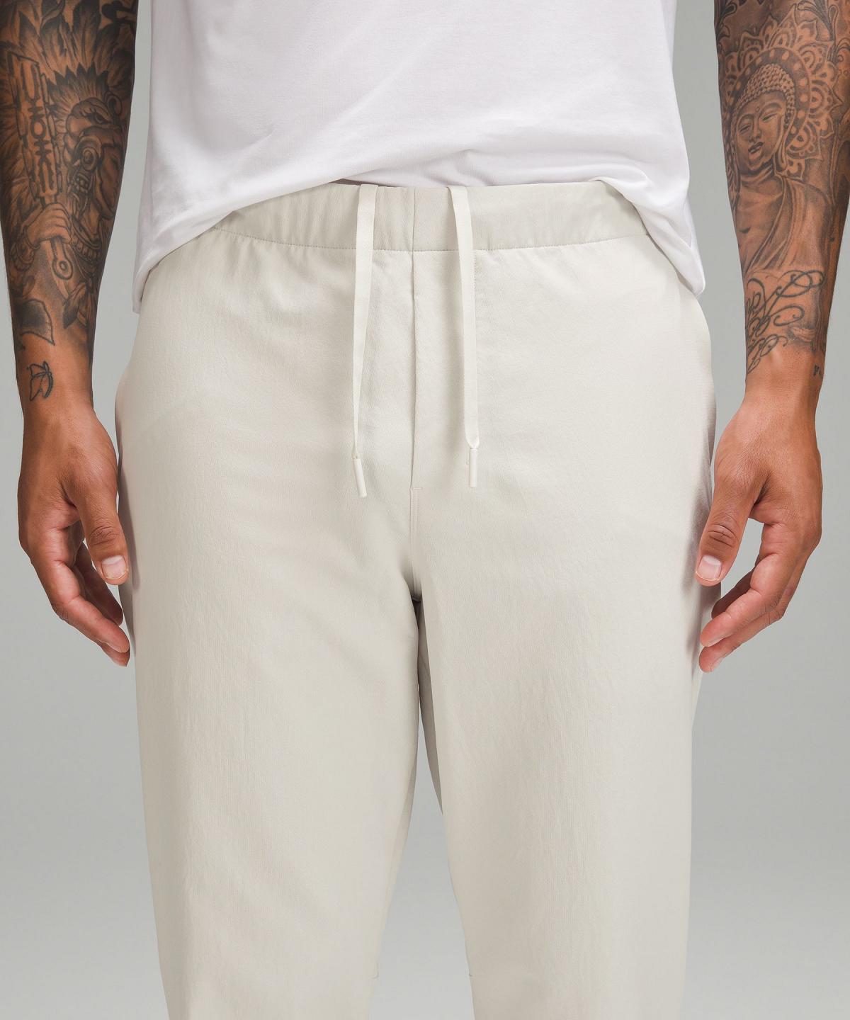 Beige White Lululemon New Venture Men Pants | NZ_LuLu58573