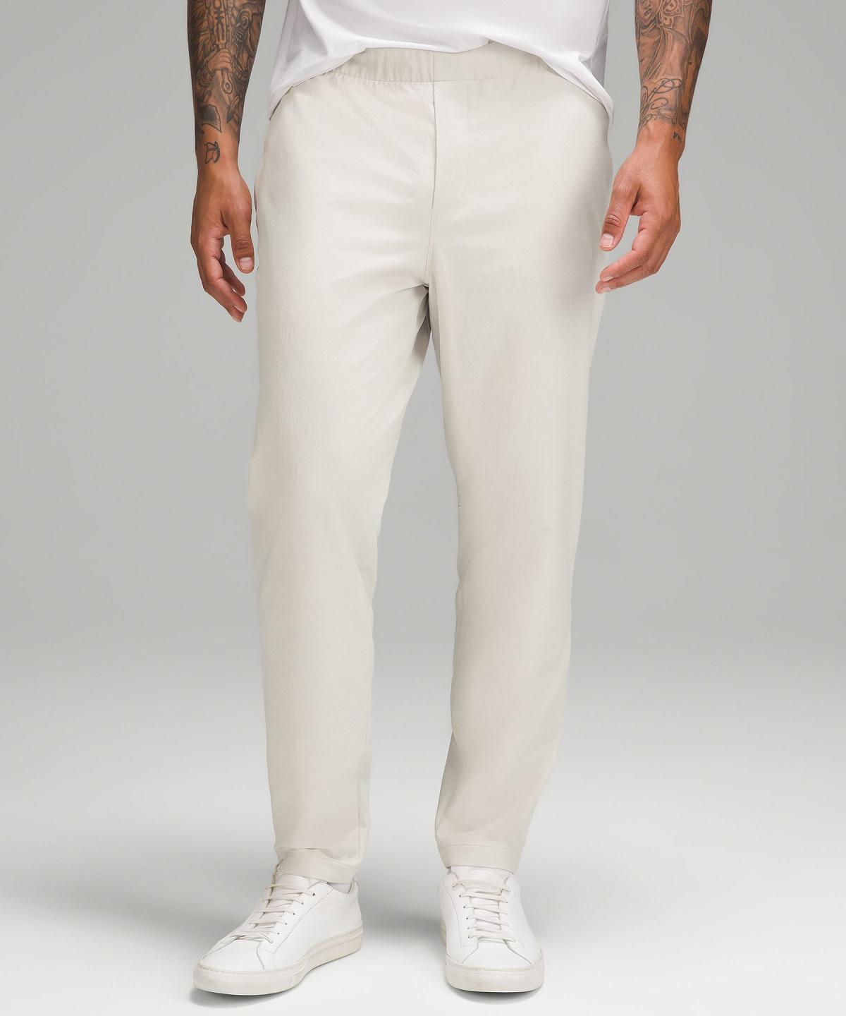 Beige White Lululemon New Venture Men Pants | NZ_LuLu58573