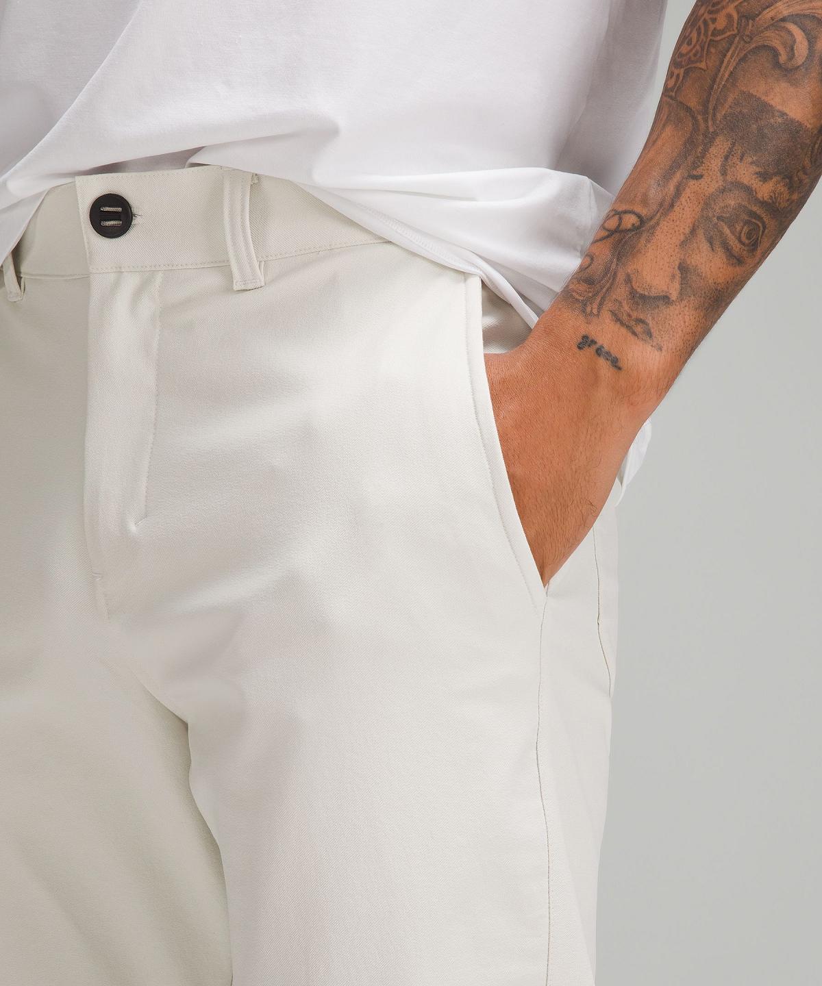 Beige White Lululemon Slim-Tapered Heavy Twill Men Pants | NZ_LuLu32541