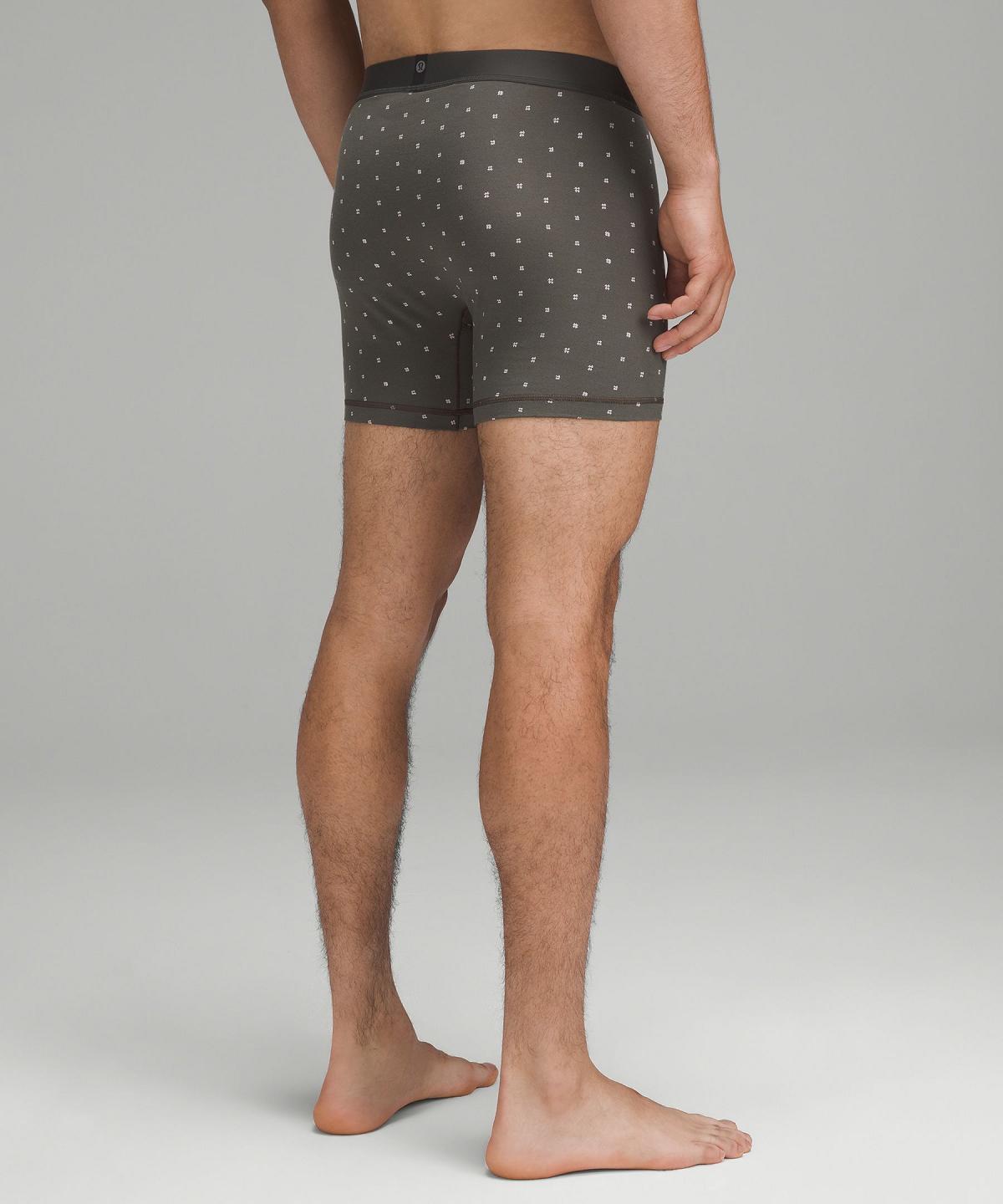 Beige / Brown / Grey Lululemon Always In Motion Boxer 5" Men Underwear | NZ_LuLu63560