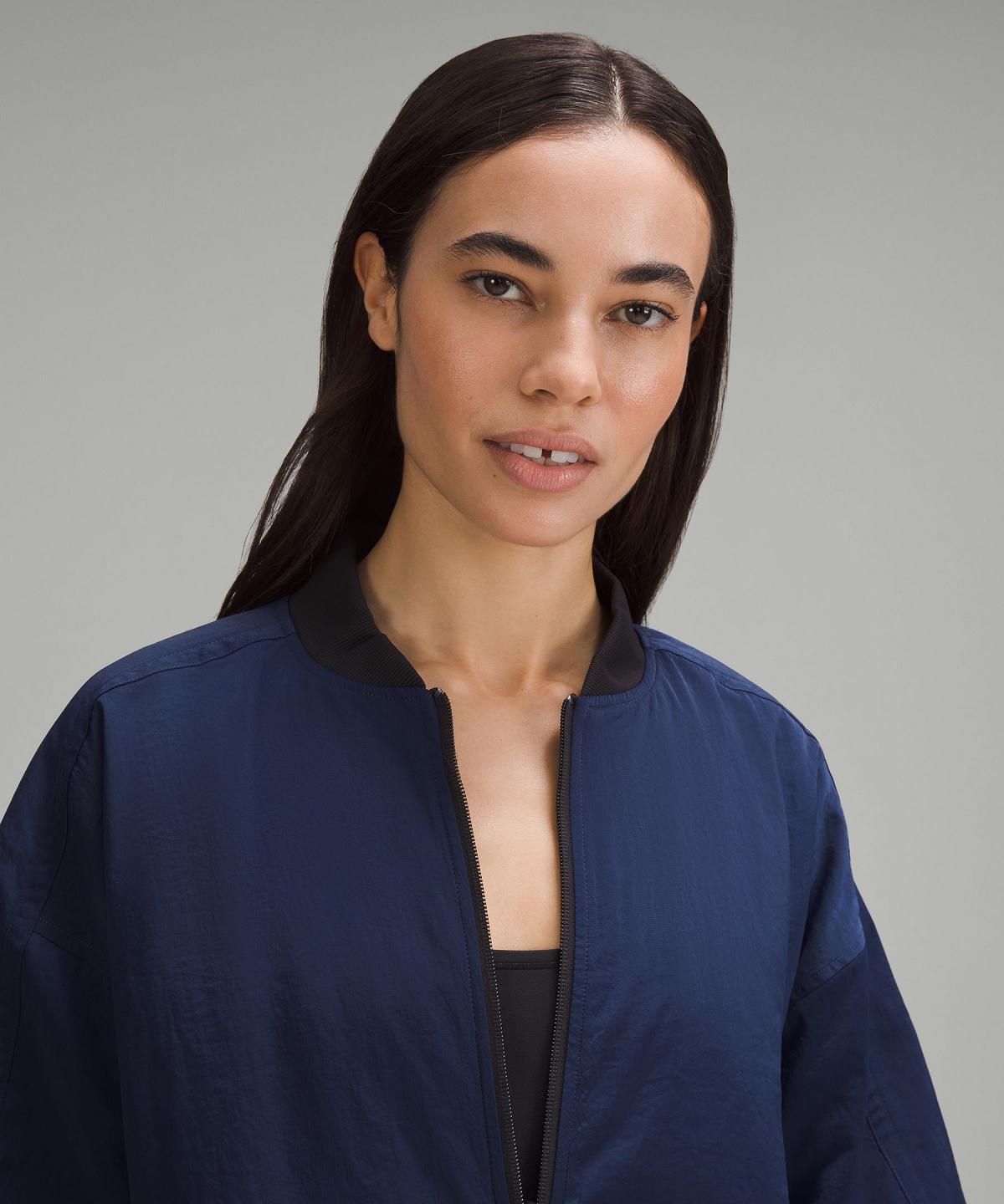 Black Blue Lululemon Non-Stop Bomber Women Coats & Jackets | NZ_LuLu98469