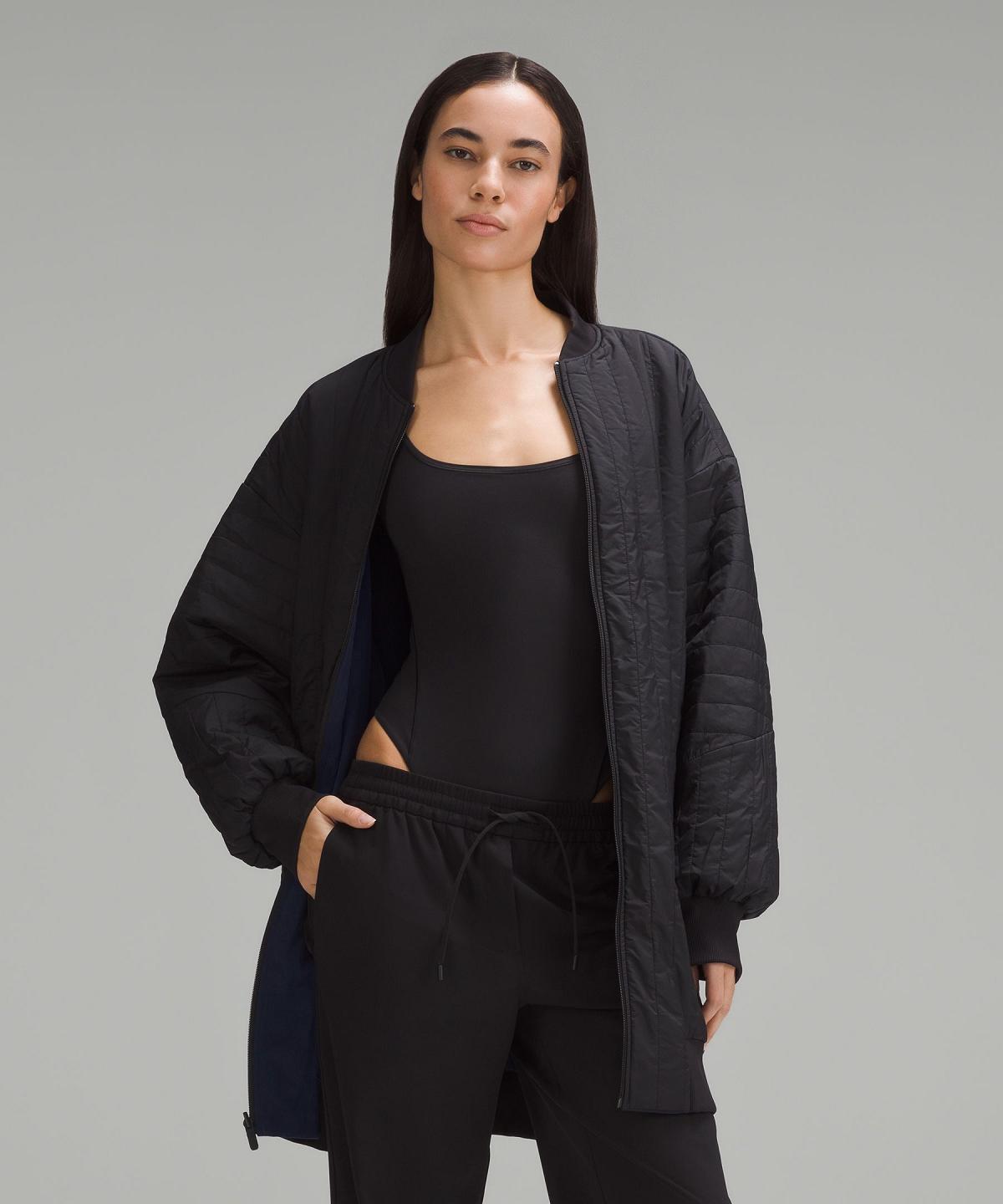 Black Blue Lululemon Non-Stop Bomber Women Coats & Jackets | NZ_LuLu98469