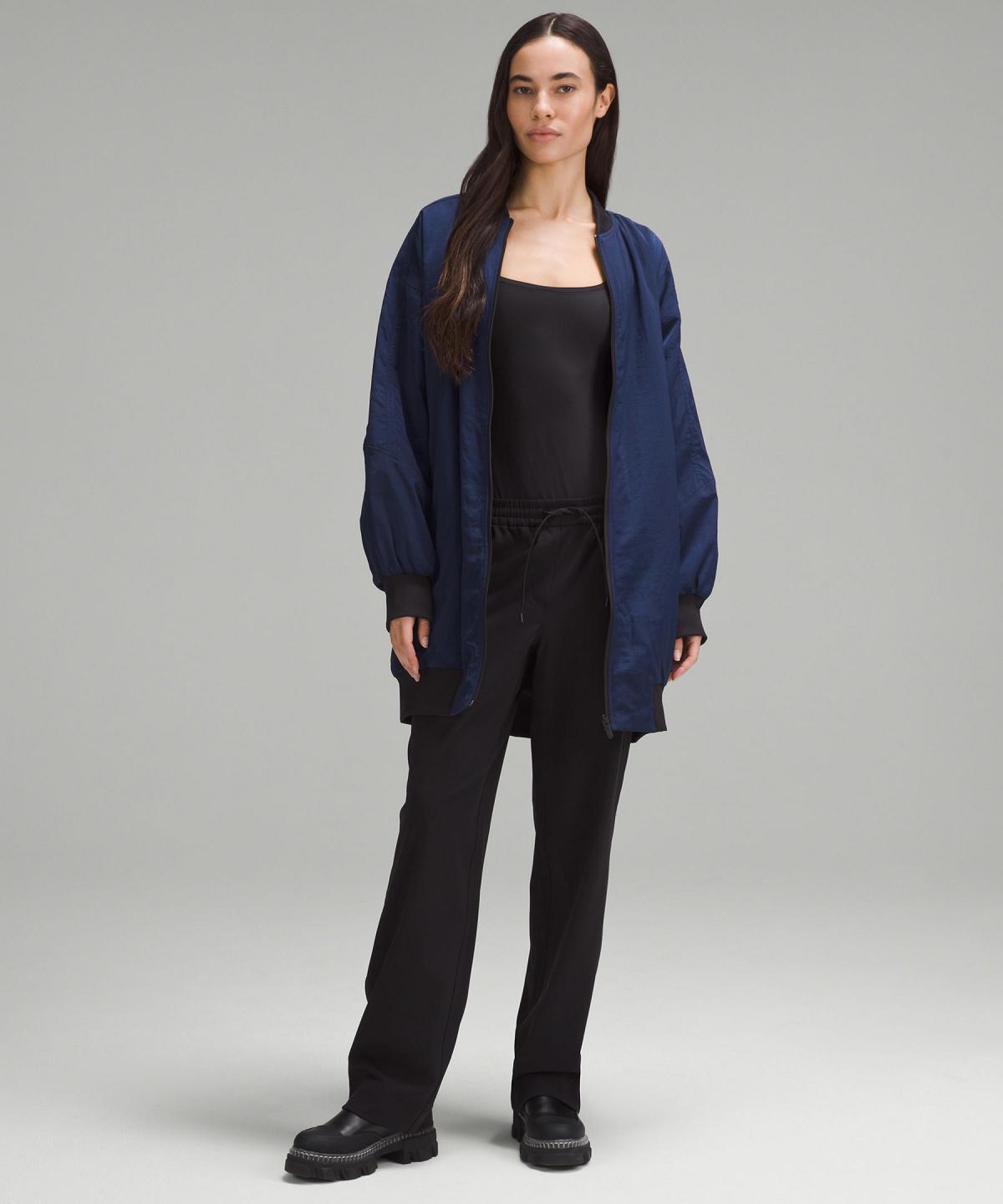 Black Blue Lululemon Non-Stop Bomber Women Coats & Jackets | NZ_LuLu98469