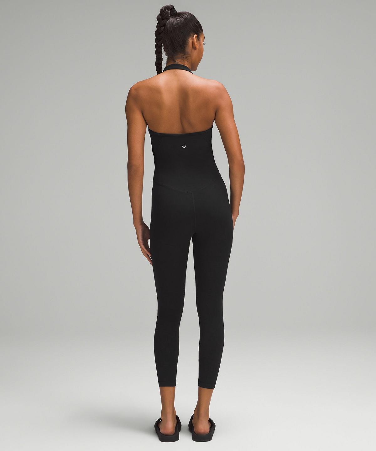 Black Lululemon Align™ Halter 25" Women Bodysuit | NZ_LuLu86582