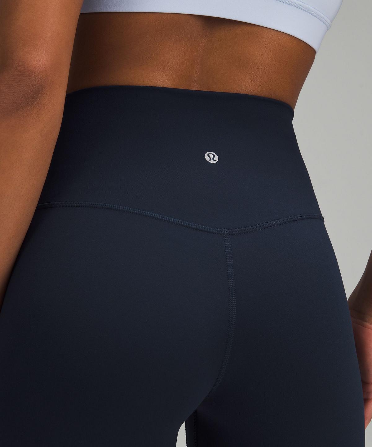 Black Lululemon Align™ High-Rise Crop 17" Women Leggings | NZ_LuLu23622