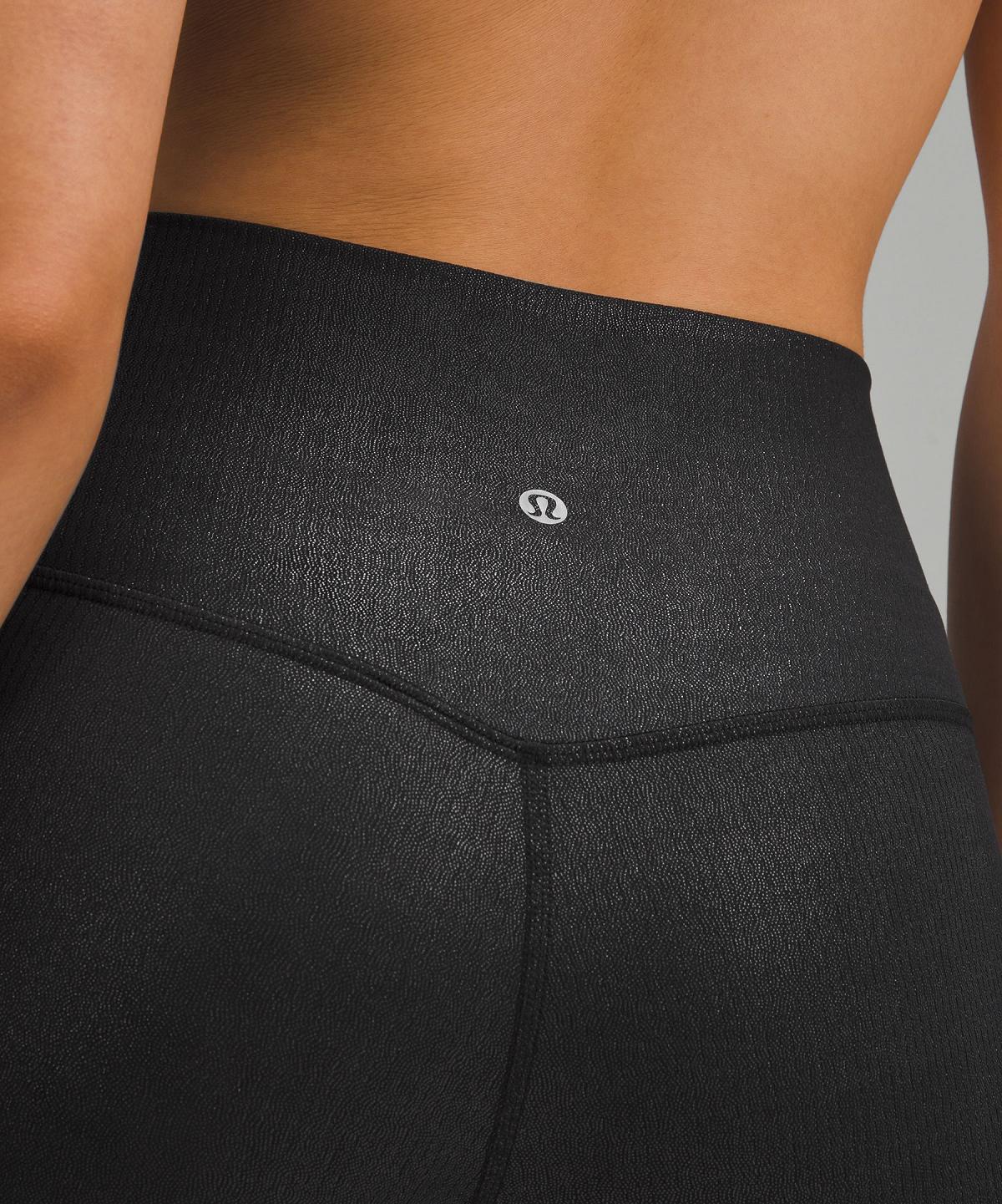 Black Lululemon Align™ High-Rise Ribbed Pant 28" Women Leggings | NZ_LuLu85975