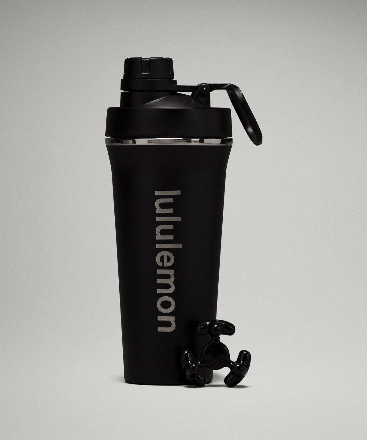 Black Lululemon Back to Life Shaker Bottle 24oz Men Water Bottles | NZ_LuLu14511