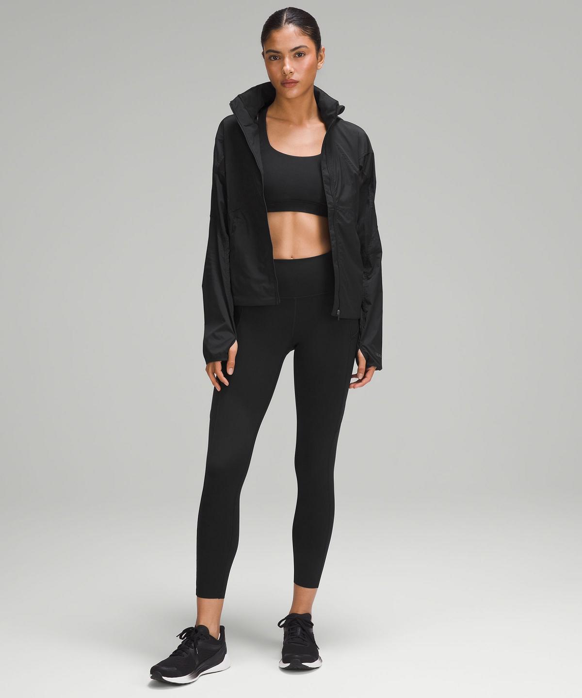 Black Lululemon Classic-Fit Ventilated Running Women Coats & Jackets | NZ_LuLu95829