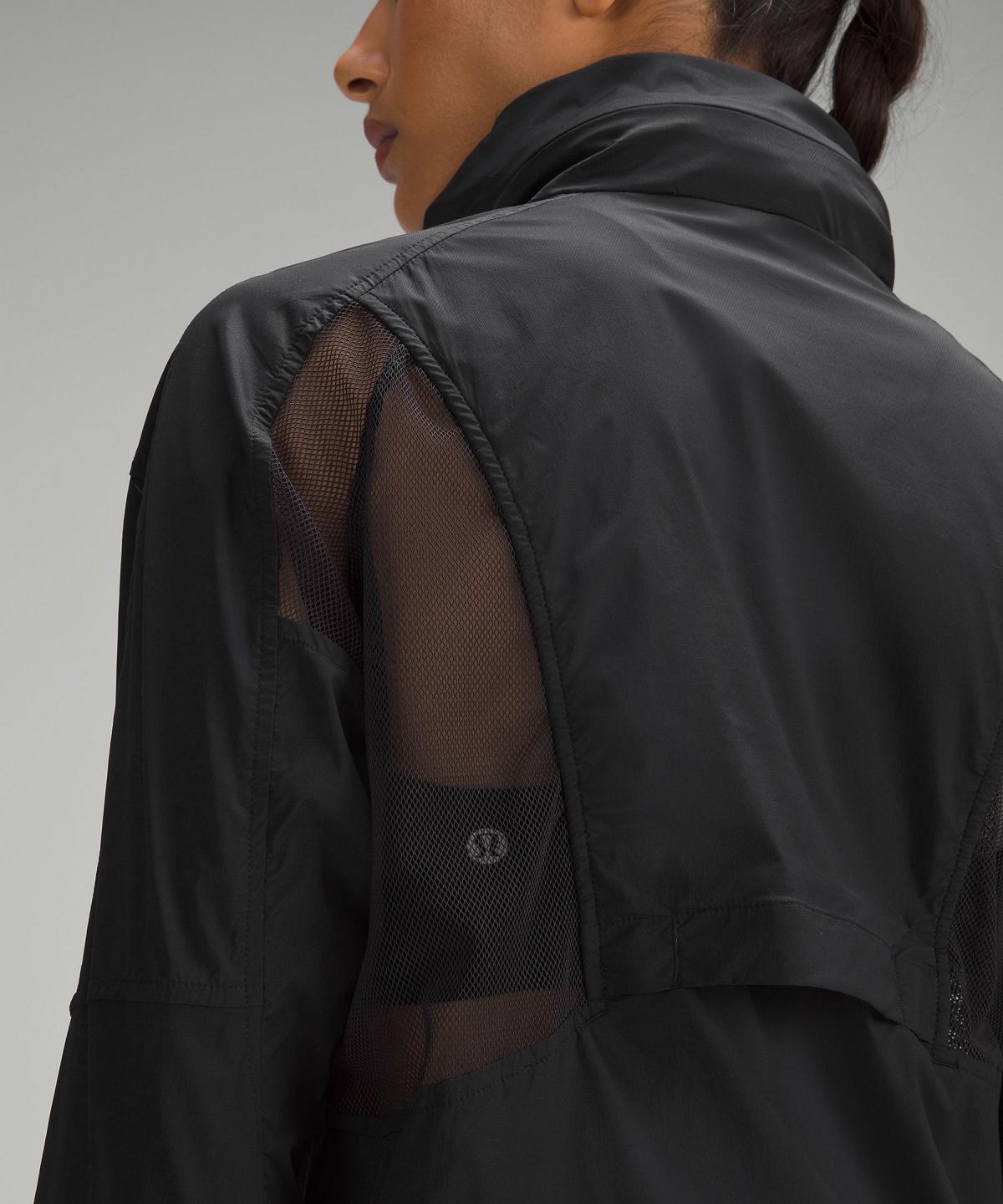 Black Lululemon Classic-Fit Ventilated Running Women Coats & Jackets | NZ_LuLu95829