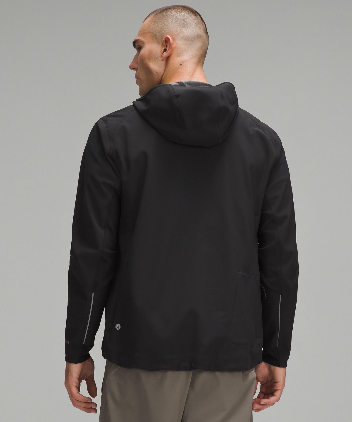 Black Lululemon Cross Chill Men Coats & Jackets | NZ_LuLu12355