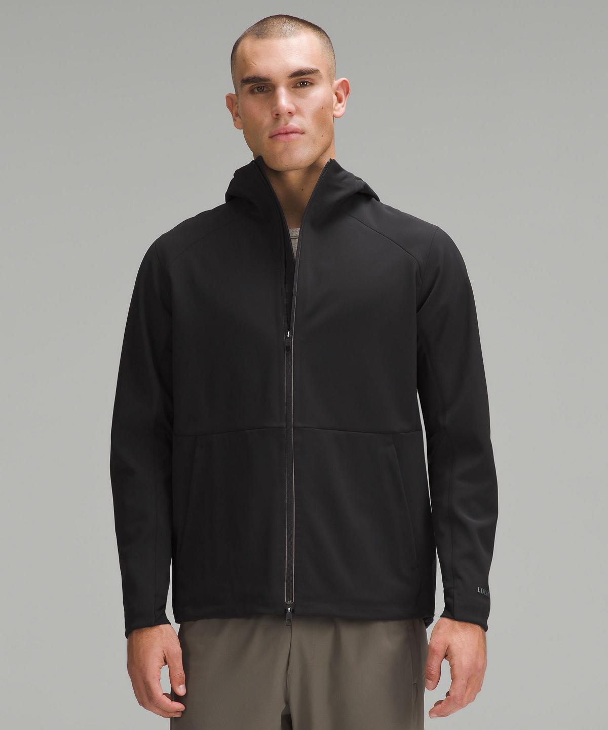 Black Lululemon Cross Chill Men Coats & Jackets | NZ_LuLu12355