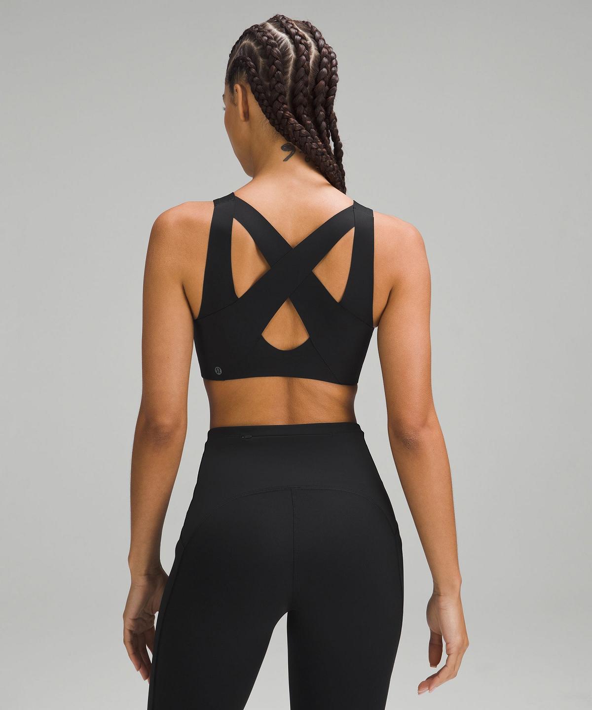 Black Lululemon Enlite Front-Zip Women Sports Bra | NZ_LuLu20636