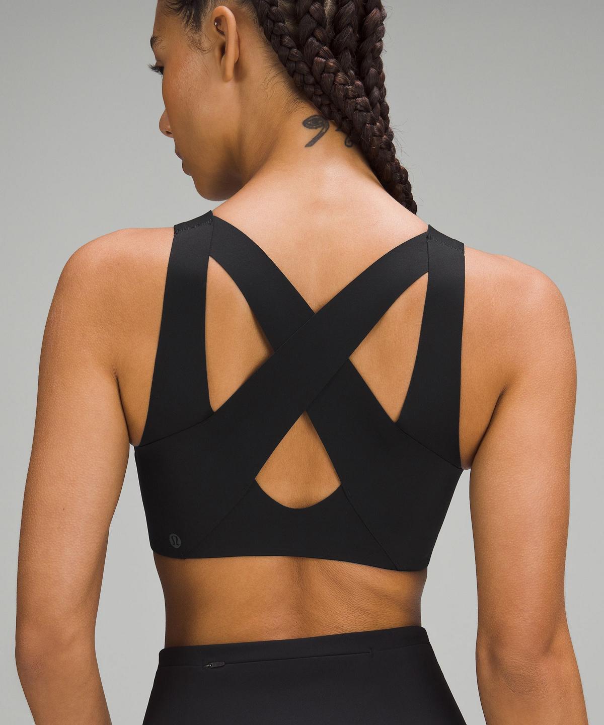 Black Lululemon Enlite Front-Zip Women Sports Bra | NZ_LuLu20636