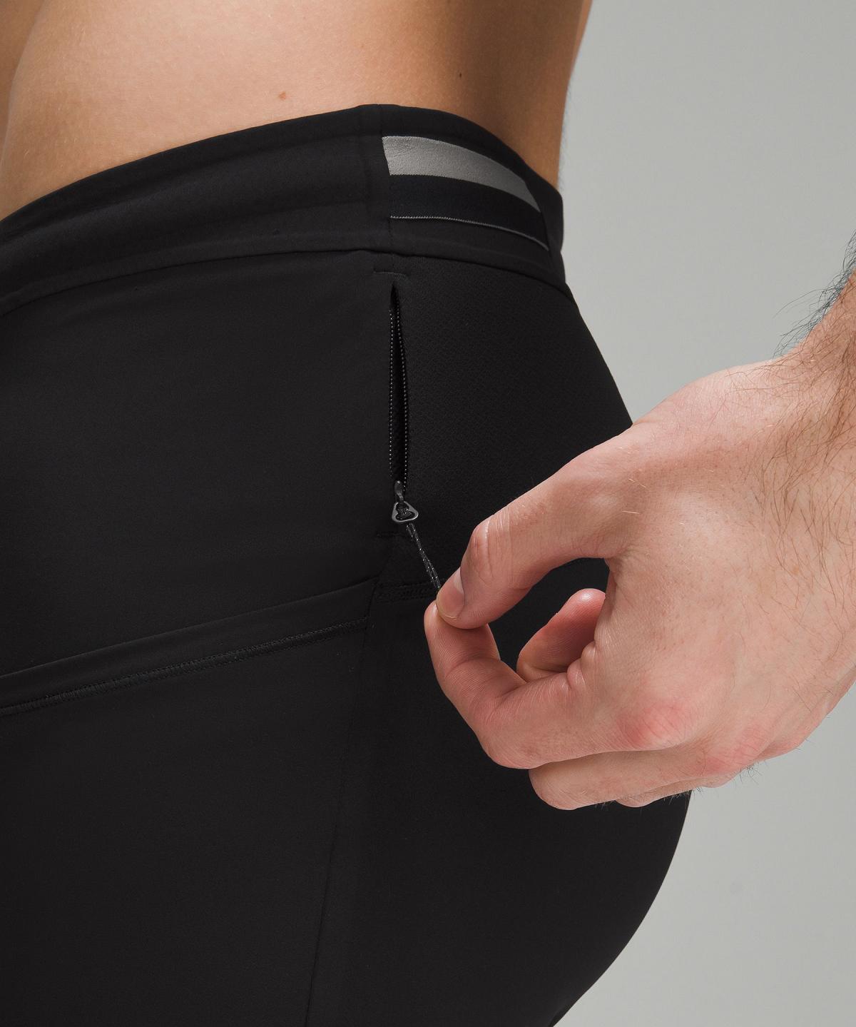 Black Lululemon Fast and Free Half Tight 8" Men Shorts | NZ_LuLu83175