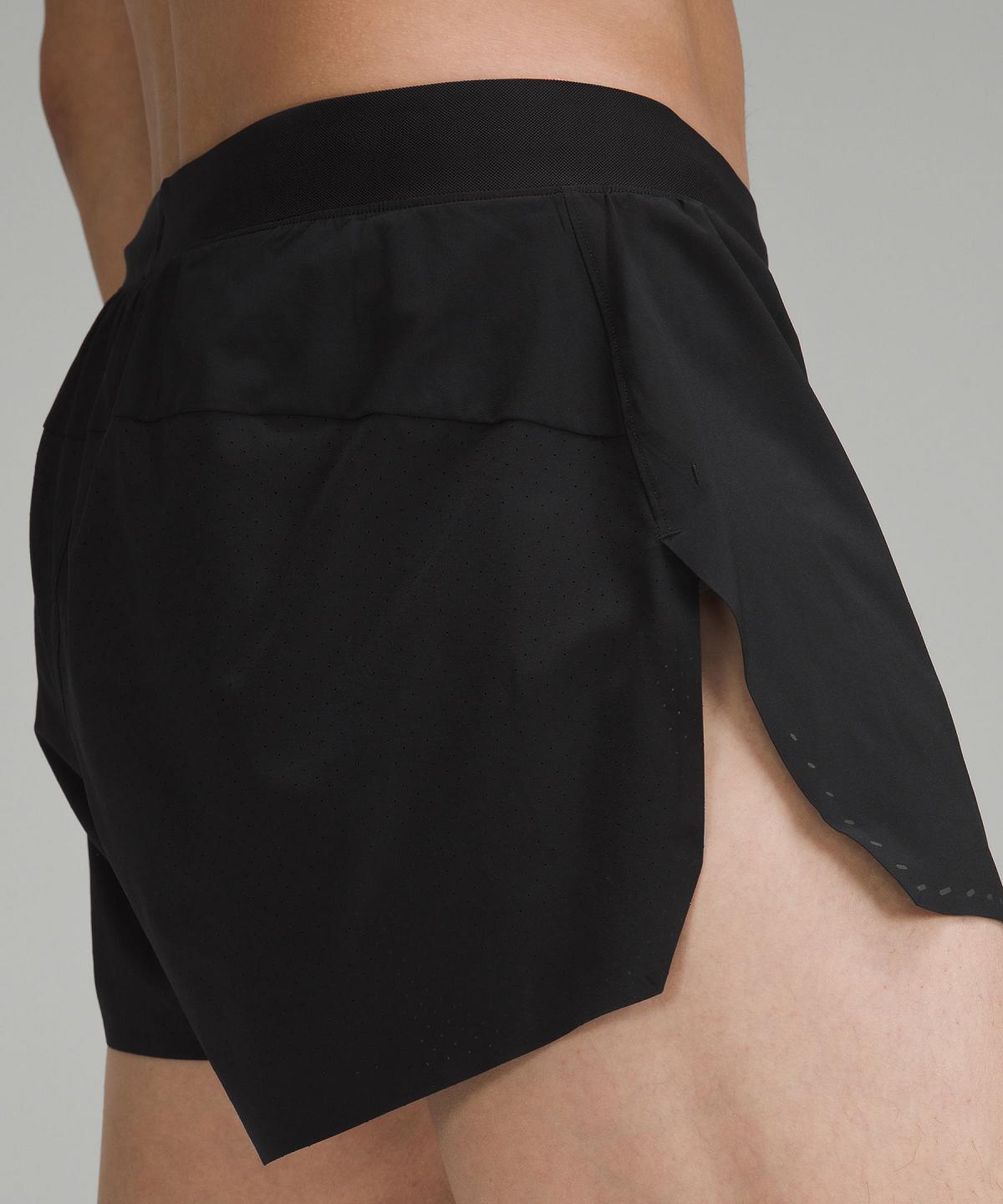 Black Lululemon Fast and Free Reflective 3" Men Shorts | NZ_LuLu27788