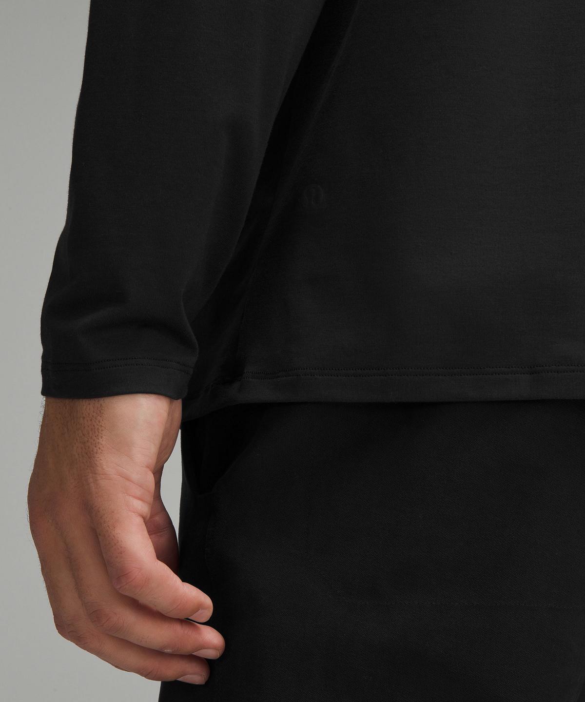 Black Lululemon Fundamental Long-Sleeve Men Shirts | NZ_LuLu41387