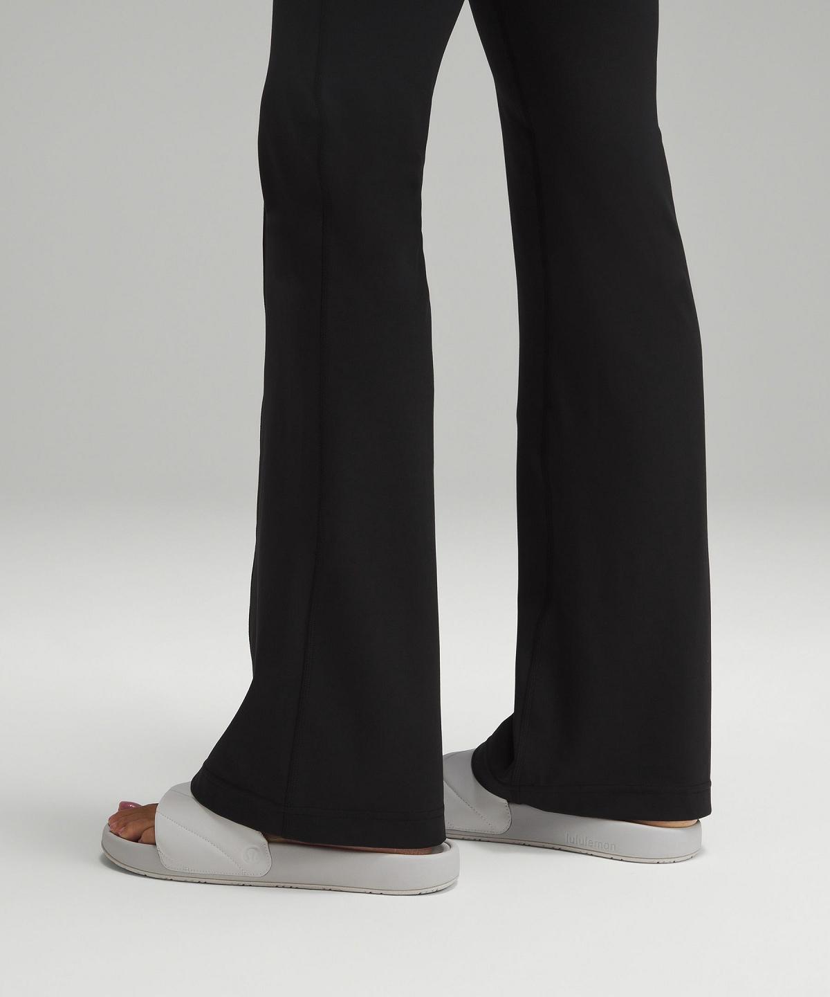 Black Lululemon Groove High-Rise Flared Pant with Pockets 32.5" Women Leggings | NZ_LuLu28487