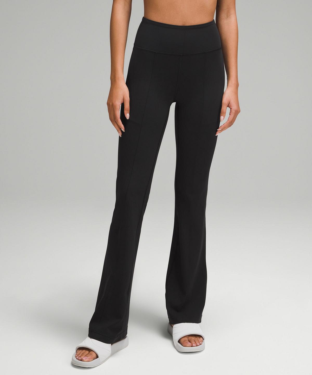 Black Lululemon Groove High-Rise Flared Pant with Pockets 32.5" Women Leggings | NZ_LuLu28487