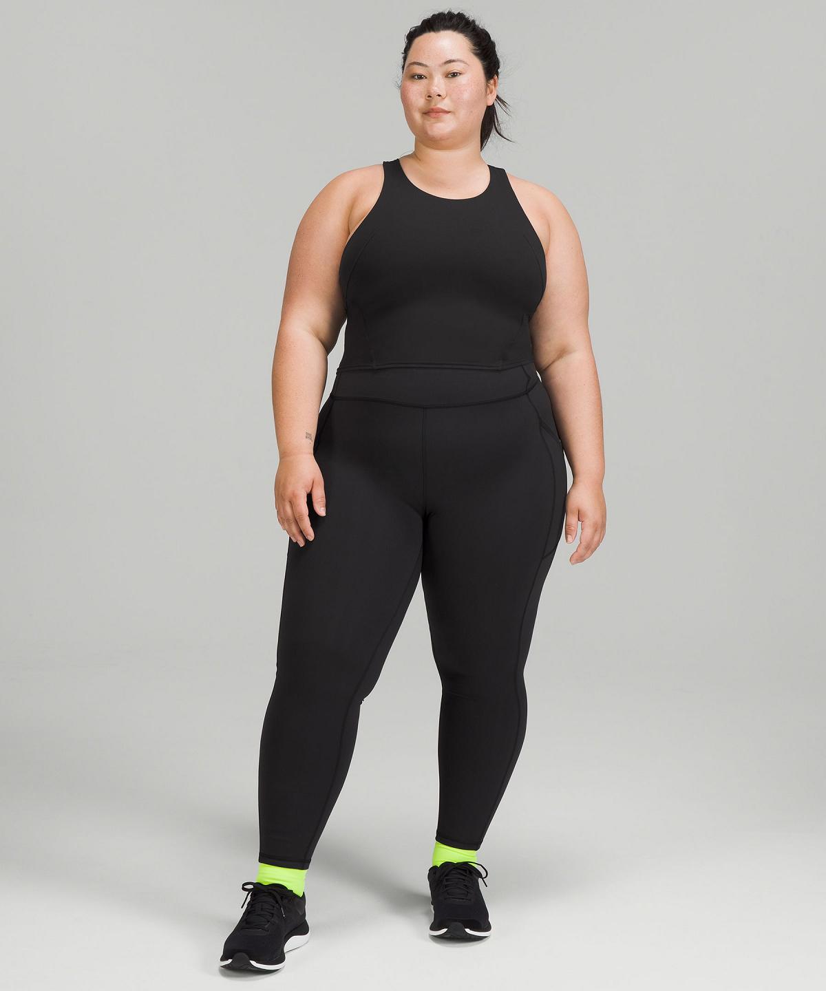 Black Lululemon Invigorate High-Rise Tight 25" Women Pants | NZ_LuLu91508