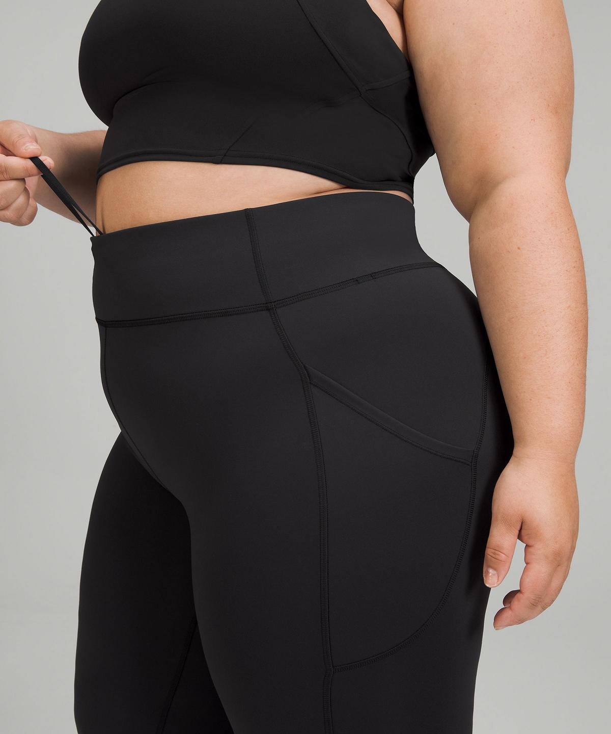 Black Lululemon Invigorate High-Rise Tight 25" Women Pants | NZ_LuLu91508