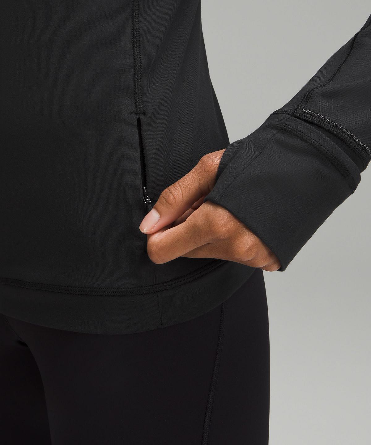 Black Lululemon It's Rulu Half Zip Women Long Sleeve Shirts | NZ_LuLu15039