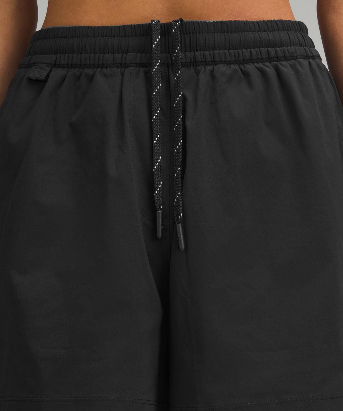 Black Lululemon Lightweight High-Rise Hiking 4" Women Shorts | NZ_LuLu14064