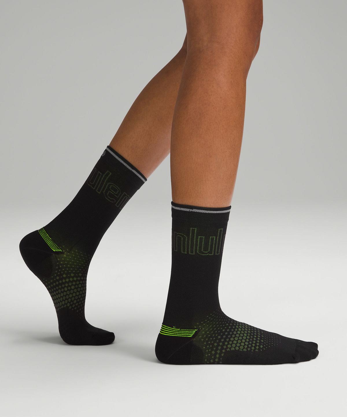 Black Lululemon MacroPillow Crew Women Socks | NZ_LuLu64711